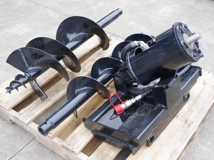 sdlanch-mini-skid-steer-loader-hydraulic-slip-auger-w/-12"-&-8"-bits-included,-unused-image-1