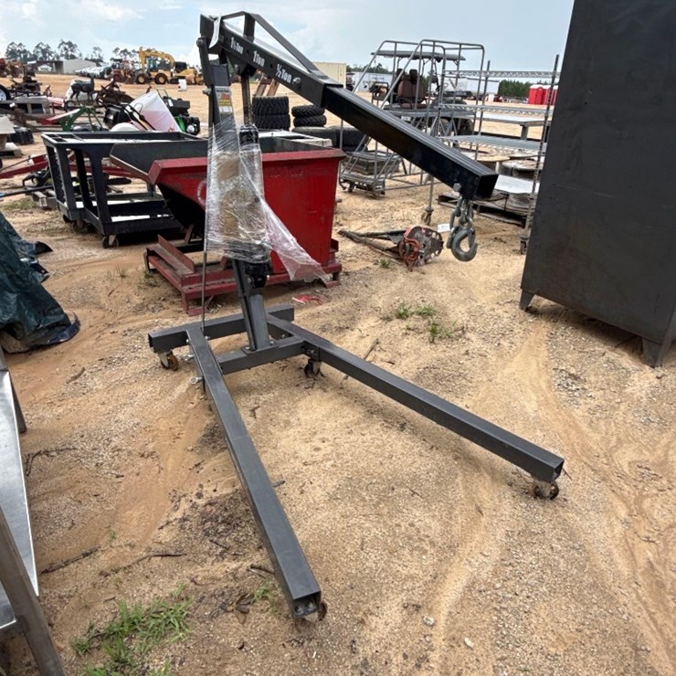 2234 - 2 TON MOTOR HOIST ON WHEELS