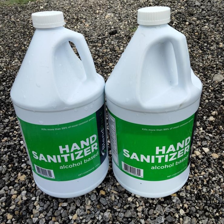 #150 • (2) Bottles Hand Sanitizer - 1 Gal. Each