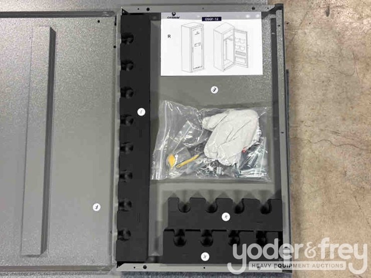unused-onshine-8-12-gun-safe-with-key-lock,-3-movable-gun-rests,-electronic-key,-mechanical-key-image-6