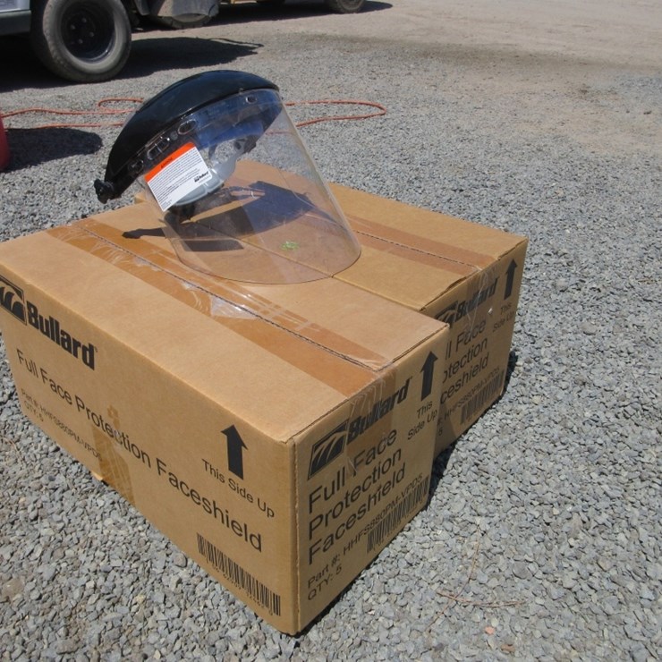 New Unused 10-Piece Bullard Face Shields,
