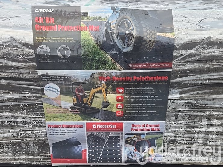 unused-onshine-4'-x-8'-ground-protection-mats,-black-diamond-plate-tread-design,-black-image-1