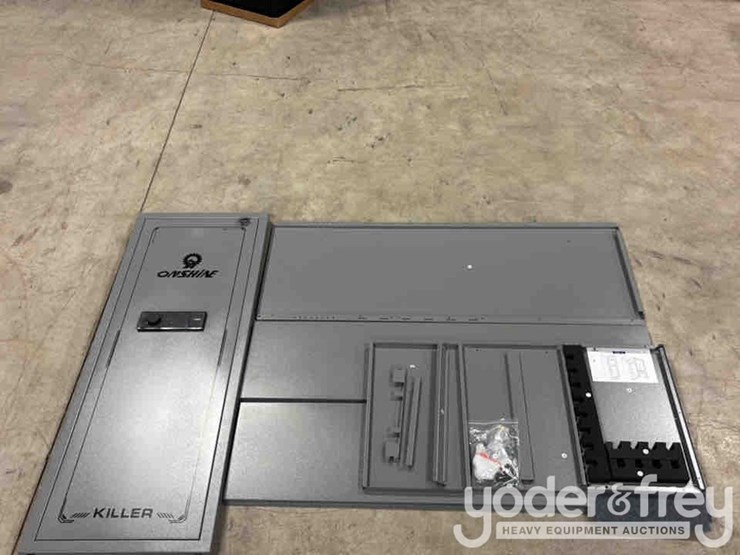 unused-onshine-8-12-gun-safe-with-key-lock,-3-movable-gun-rests,-electronic-key,-mechanical-key-image-1