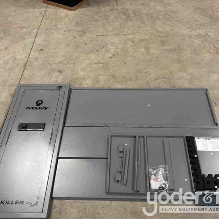 Unused Onshine 8-12 Gun Safe with Key Lock, 3 Movable Gun Rests, Electronic Key, Mechanical Key