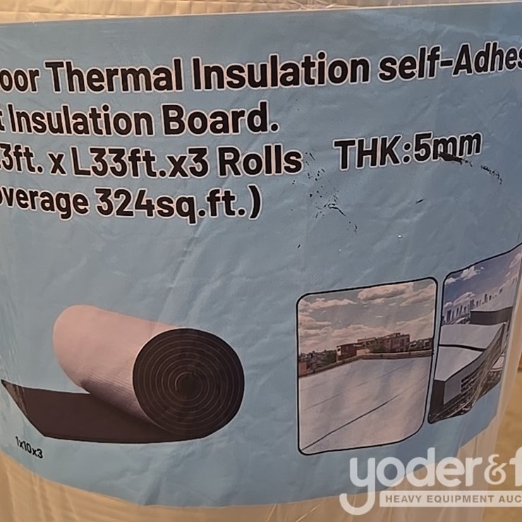 Unused Roof Thermal Insulation Cotton, Outdoor Thermal Insulation and Antifreeze, Self-Adhesive Heat Insulation 3.3' x 33' (3 of)
