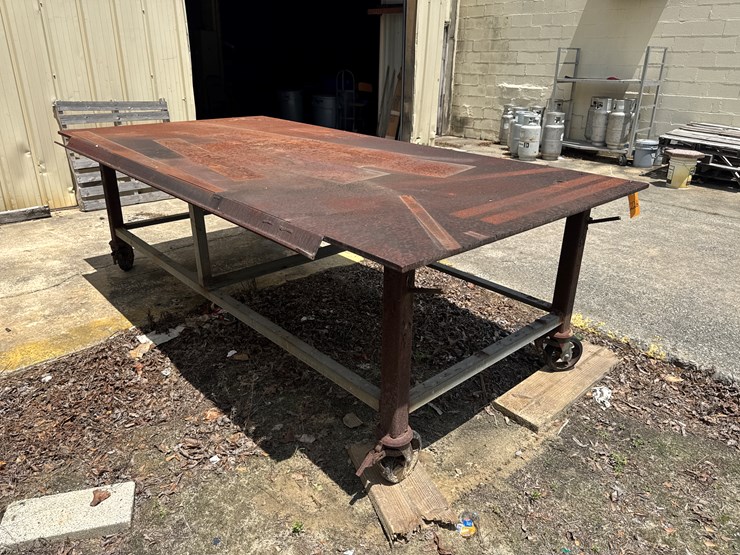 steel-work-table-on-wheels-5'-x-10'-x-3/4"-image-2
