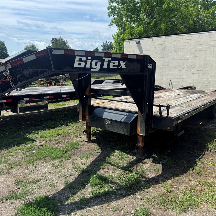 2018 BIG TEX 20' WITH 5' DOVE TAIL GOOSNECK 14 GN-20BK PLUS 5 SINGLE WHEEL DUAL AXLE 14.500 GVWR