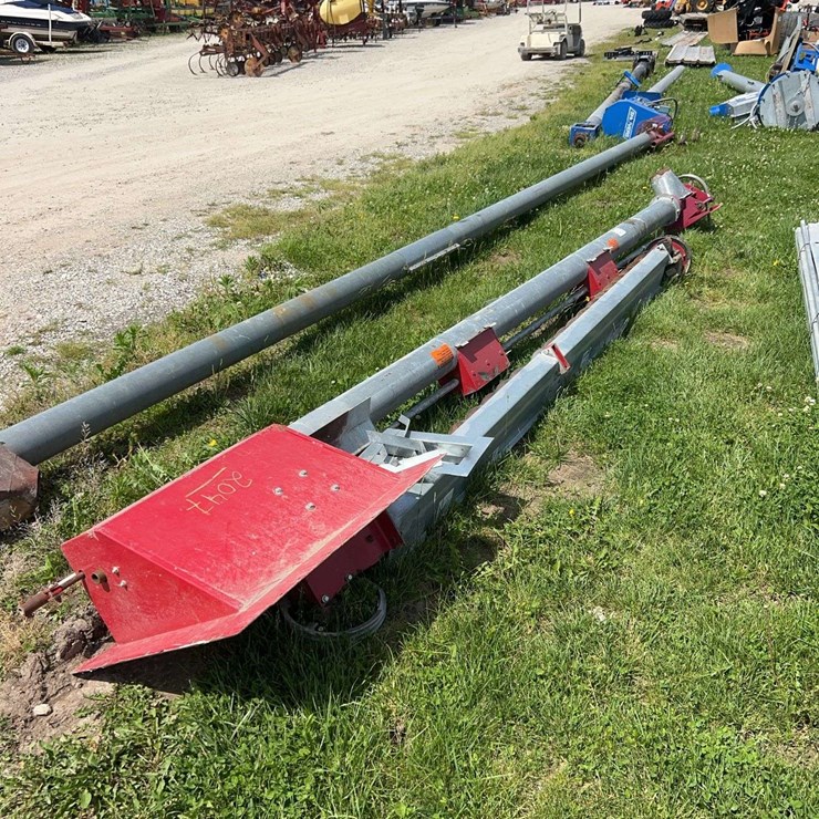 Power sweep auger for 24ft or 27ft grain bin
