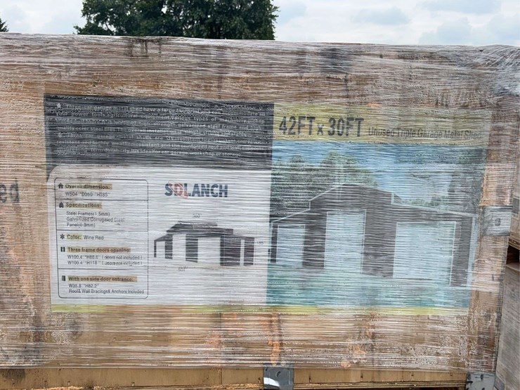 sdlanch-sdl4230tgms-42ft-x-30ft-triple-garage-metal-shed-kit-image-2