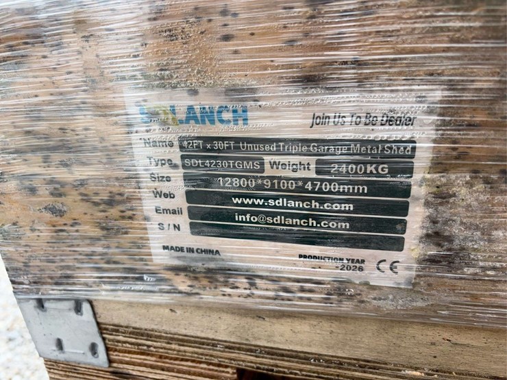 sdlanch-sdl4230tgms-42ft-x-30ft-triple-garage-metal-shed-kit-image-12