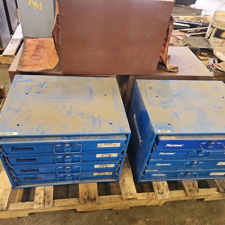 BOLT BINS WITH CONTENTS,
