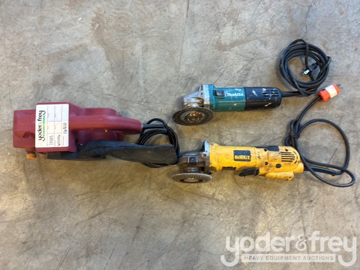 makita-9557nb-angle-grinder,-dewalt-d28144-angle-grinder,-3"-2"-belt-sander-image-1