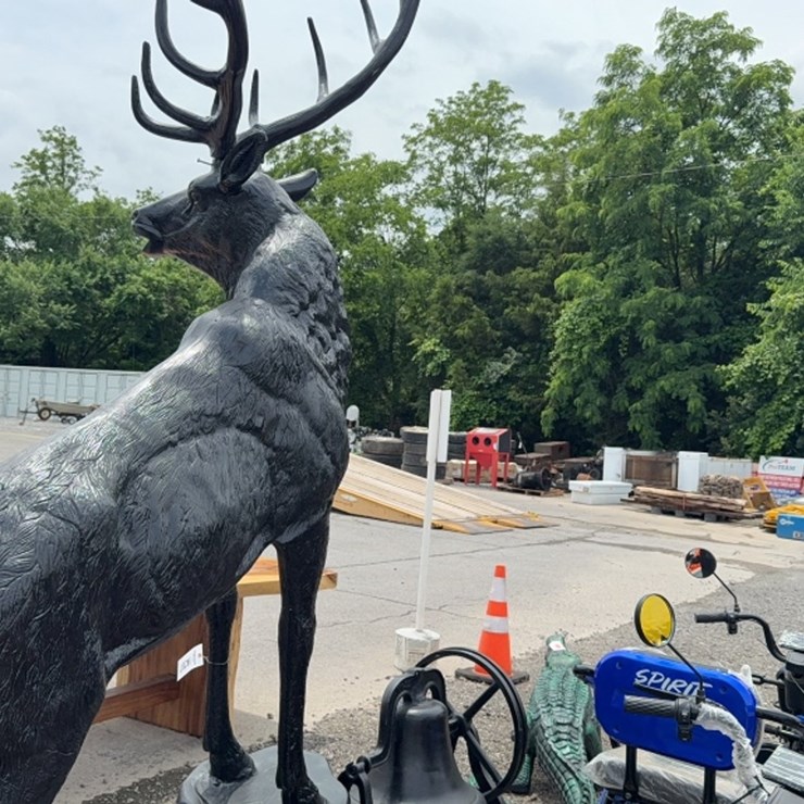 #6005 • METAL ELK STATUE