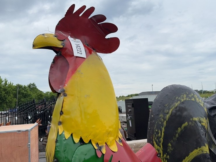 #6019-•-76"-tall-metal-rooster-image-4