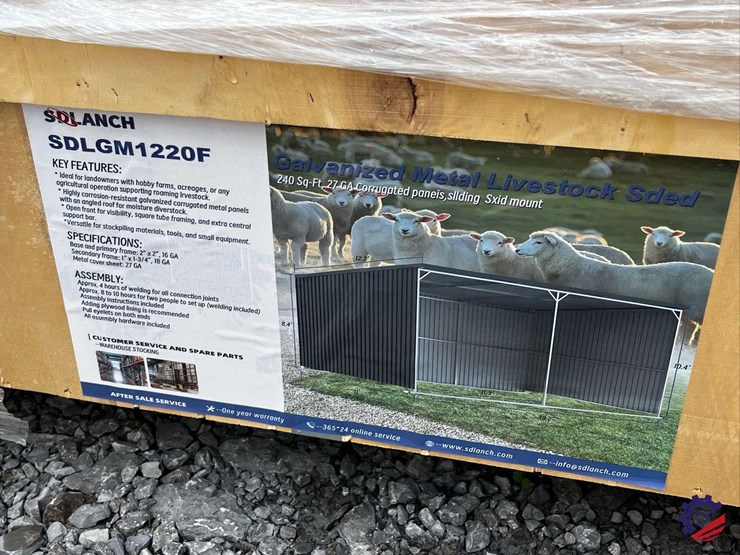 unused-2026-ce-sdlgm1220f-galvanized-metal-livestock-shed-image-1