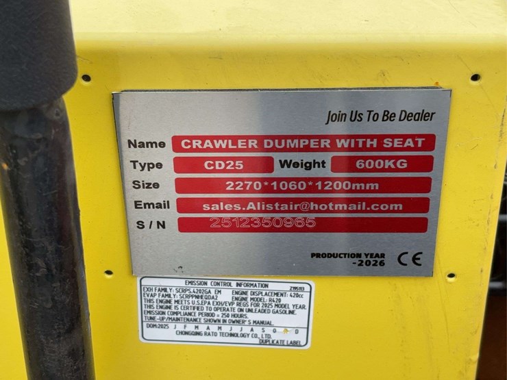 2026-sdlanch-cd25-crawler-dumper,-s/n-2512350965-image-12