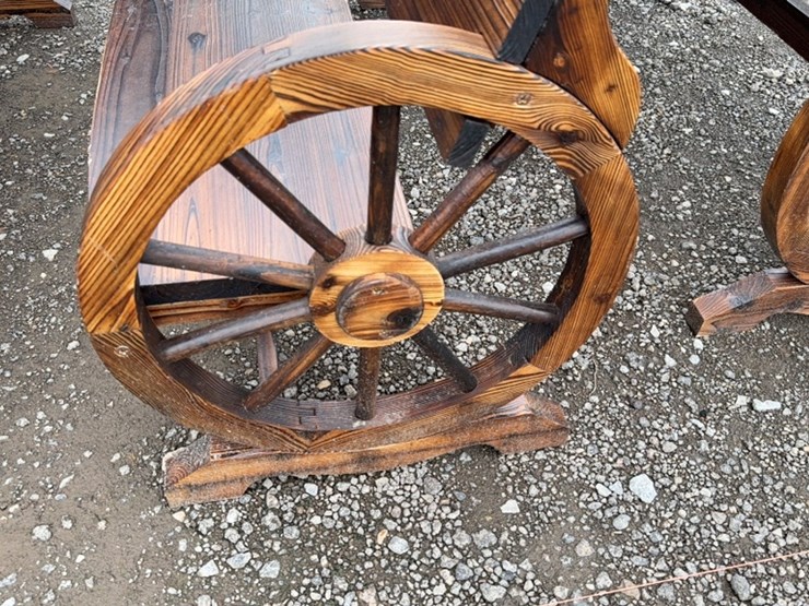 #6058-•-54"-wooden-wagon-wheel-bench-image-4
