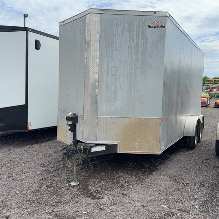 #3002 • 2022 ROCK SOLID 16' ENCLOSED BUMPER PULL TRAILER