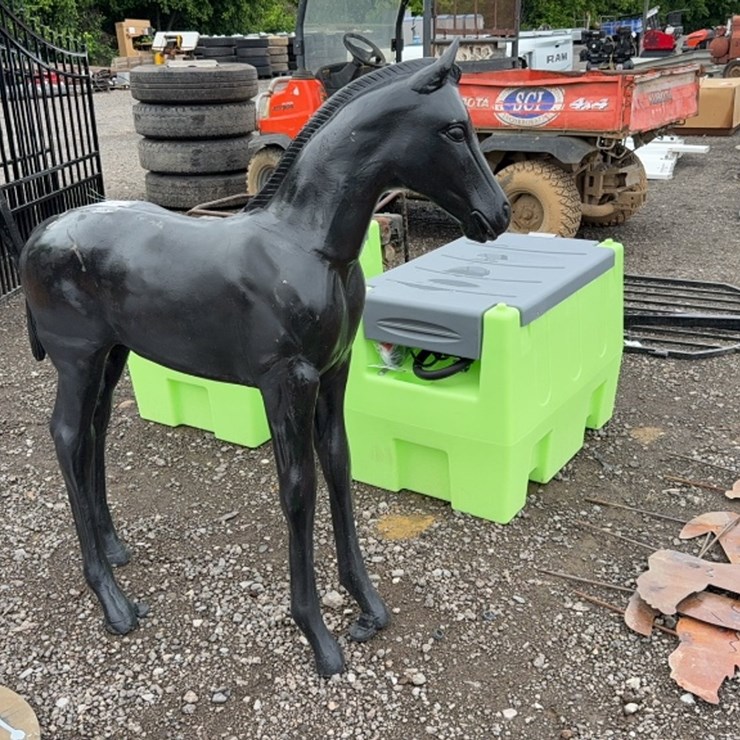 #6077 • 52" METAL COLT STATUE
