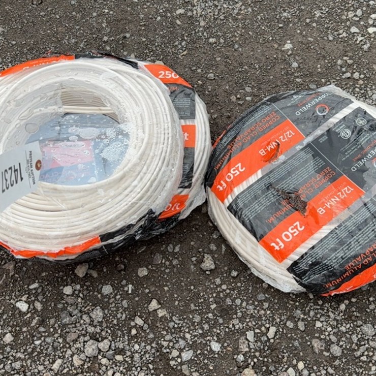 #6021 • QTY(3) ROLLS OF 12/2 ELECTRICAL WIRE