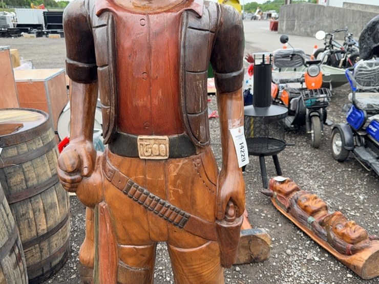#6029-•-70"-tall-wooden-cowboy-image-3