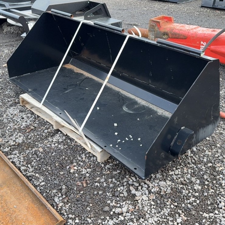#2077 • CAT 74" SKID STEER SWEEPER BUCKET