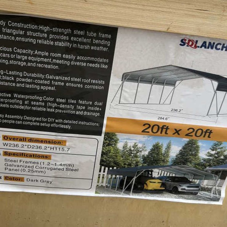 #29 • 20' x 20' Carport Without Side Walls