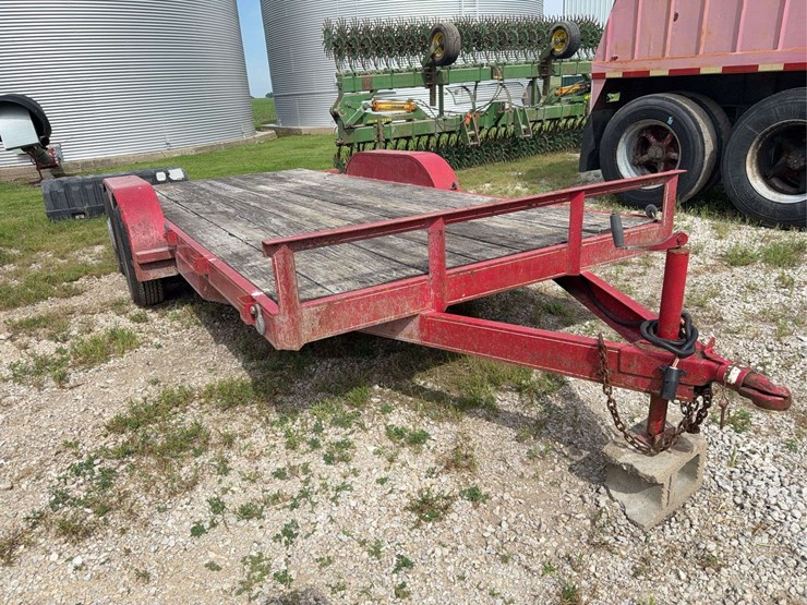 1995-beck-16ft-car-trailer,-fairly-new-tires,-good-paint-image-3