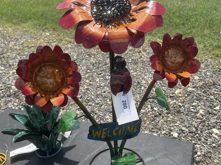 #280-•-metal-art---flower-welcome-plant-image-1