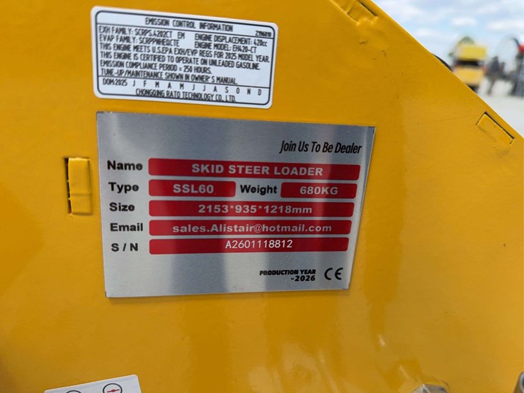 2026-sdlanch-ssl60-mini-skid-steer,-s/n-a2601118812-image-12