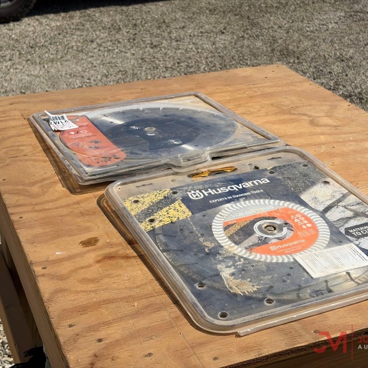 HUSQVARNA 14" DIAMOND SAW BLADE AND RIDGID DIAMOND SAW BLADE