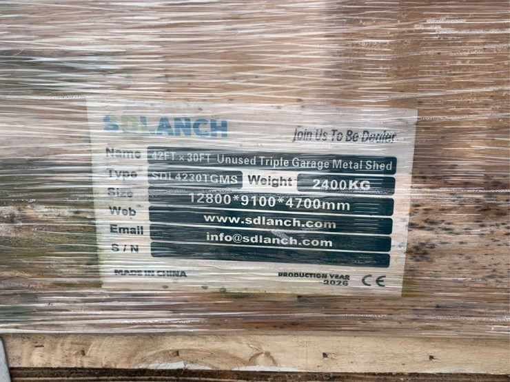 sdlanch-sdl4230tgms-42ft-x-30ft-triple-garage-metal-shed-kit-image-8