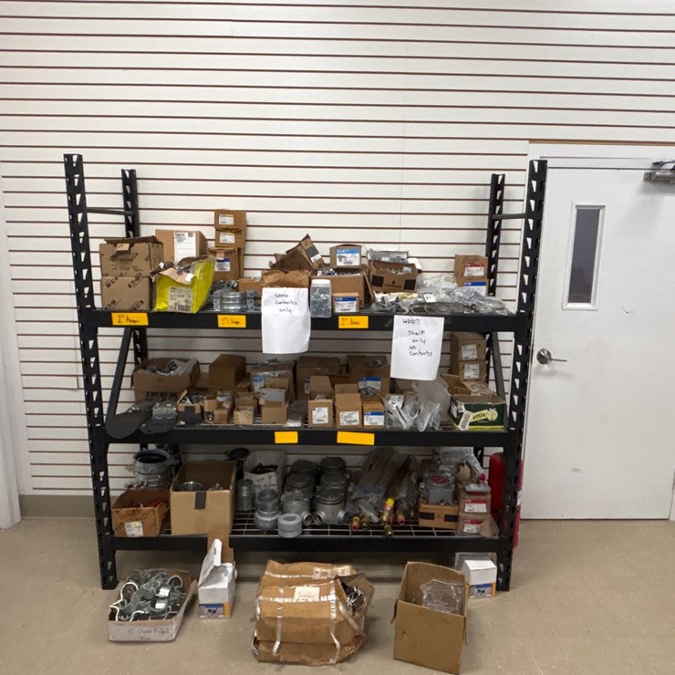 #4006 • ELECTRICAL COMPONENTS - CONTENTS OF ONE SHELF UNIT
