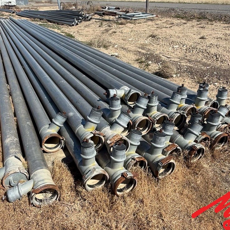 (25) 6" x 50' Aluminum Mainline w/Risers