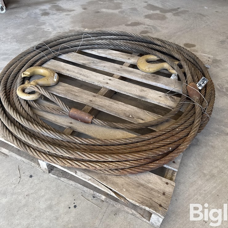 1"x100' Cable W/Hooks