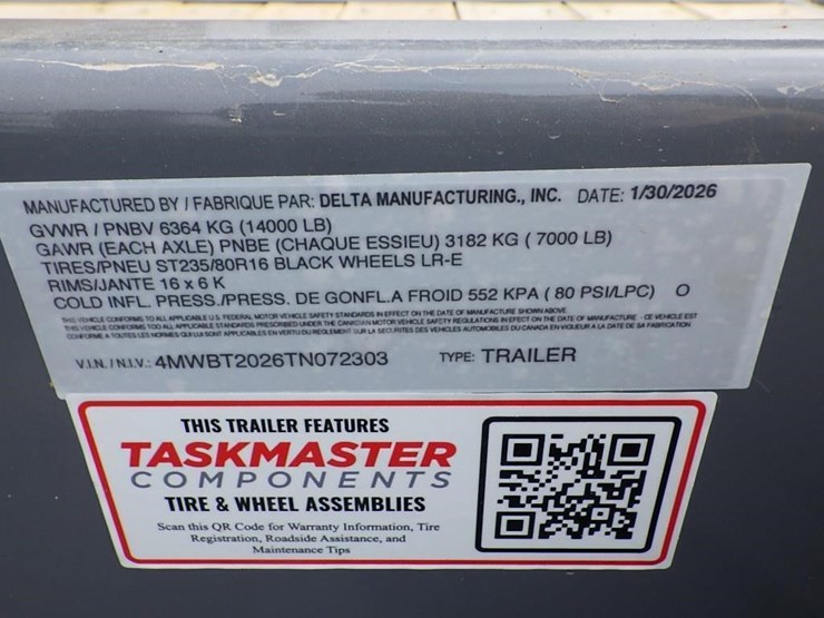 2026-delta-7'x20'-t/a-tilt-deck-trailer-image-22