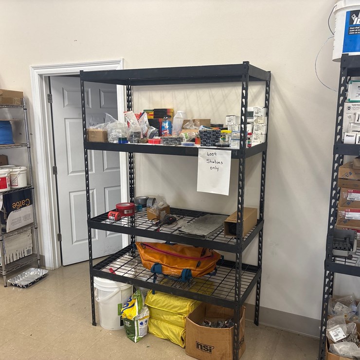 #4009 • TWO SHELVING UNITS