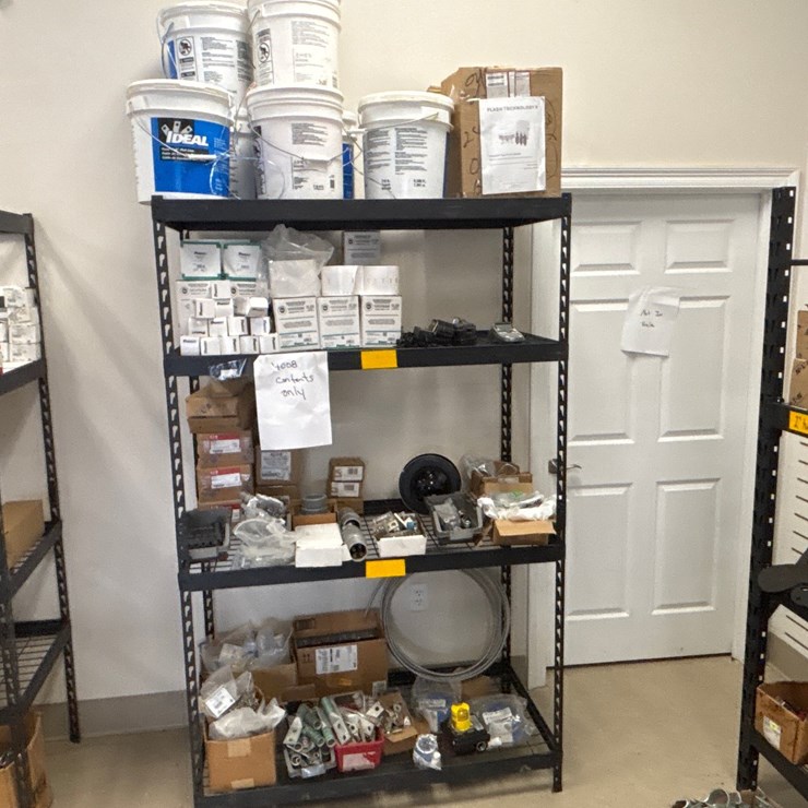 #4008 • ELECTRICAL SUPPLIES - CONTENTS OF TWO SHELVING UNITS