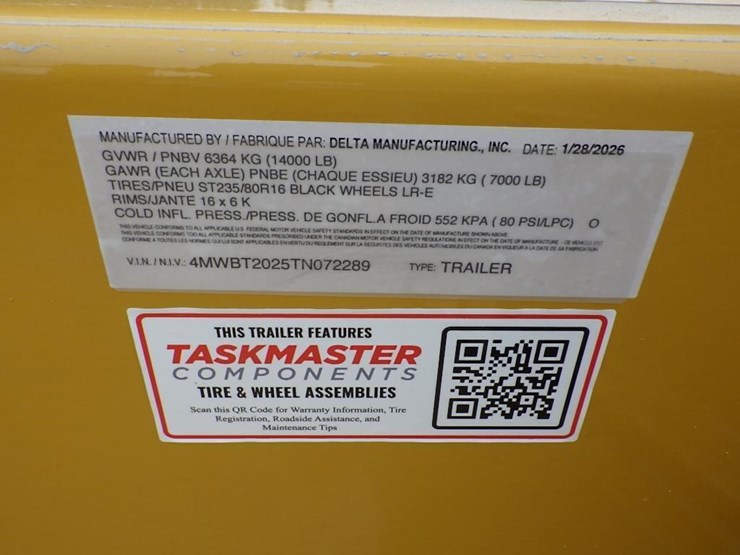 2026-delta-7'x20'-t/a-tilt-deck-trailer-image-22