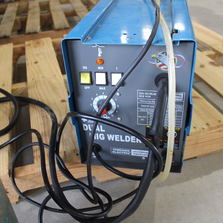 #1021 • Chicago Electric Welding System Dual Mig Welder w/ Nitrogen Bottle