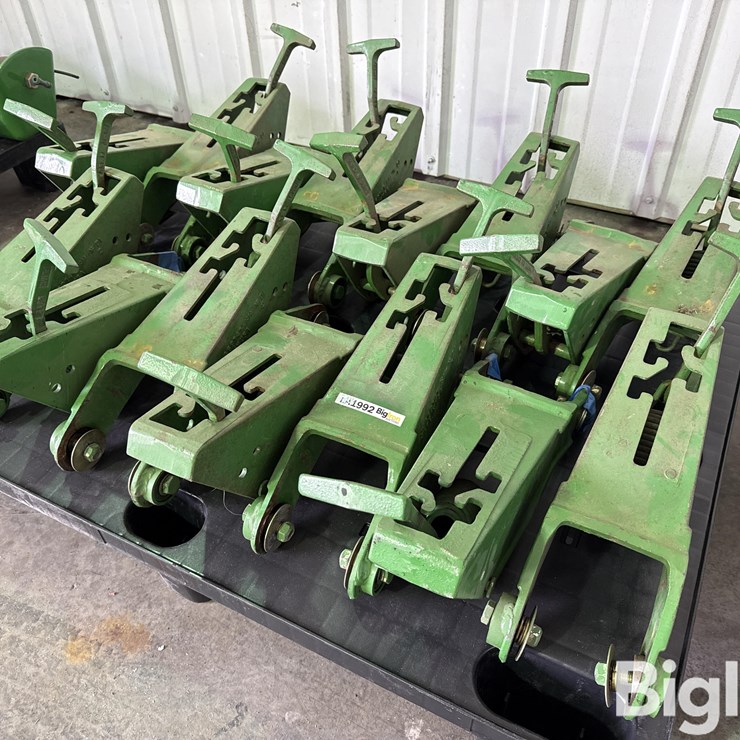 John Deere Closing Wheel Flames W/Handles, Springs & Mounting Bushings