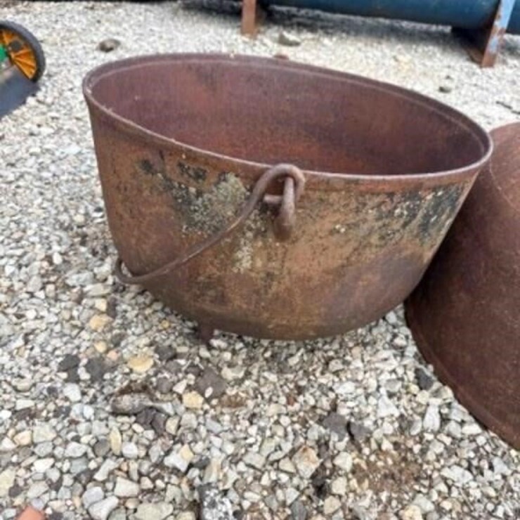2 - CAST IRON POTS, SEE DESCRIPTION