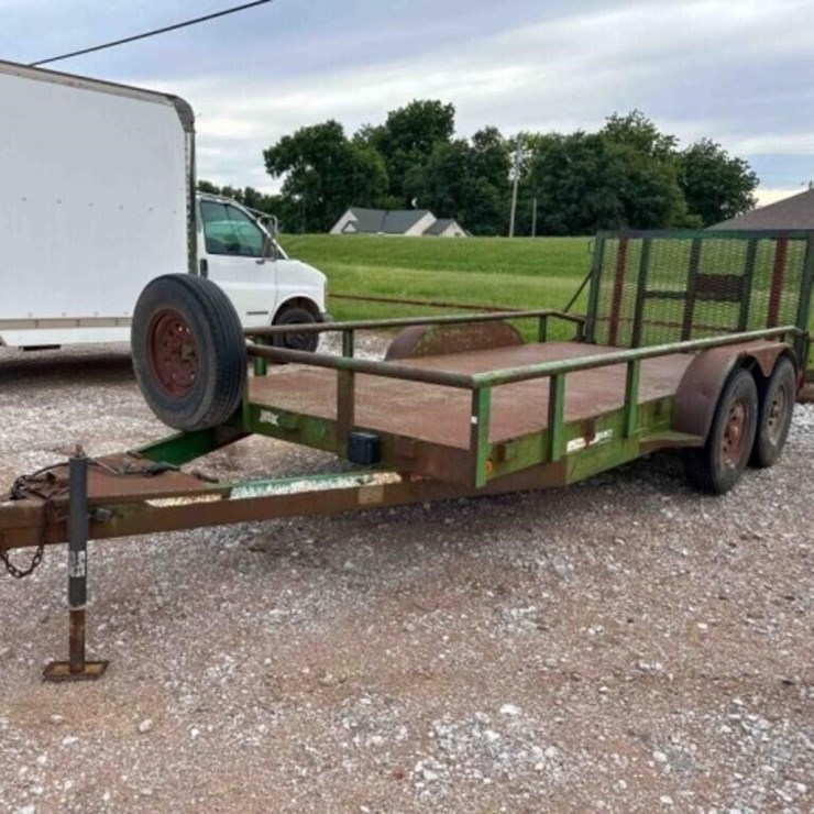 16' METAL EQUIPMENT TRAILER