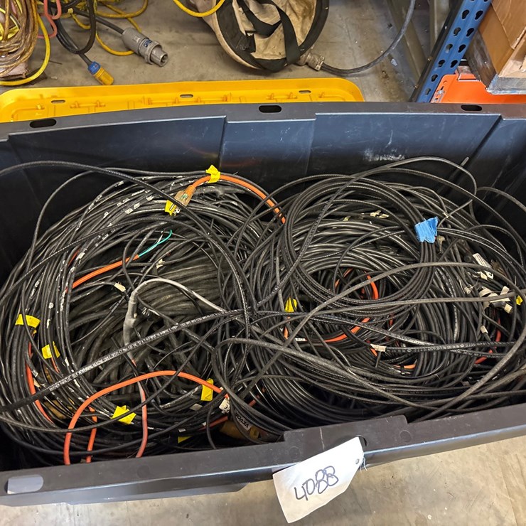 #4088 • LARGE BOX OF ELECTRICAL CABLES