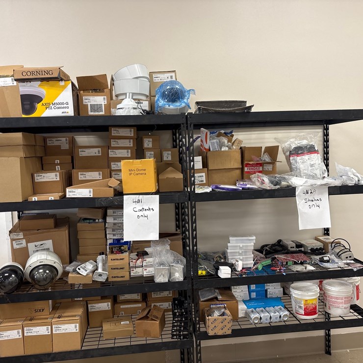 #4011 • CONTENTS OF TWO SHELVING UNITS