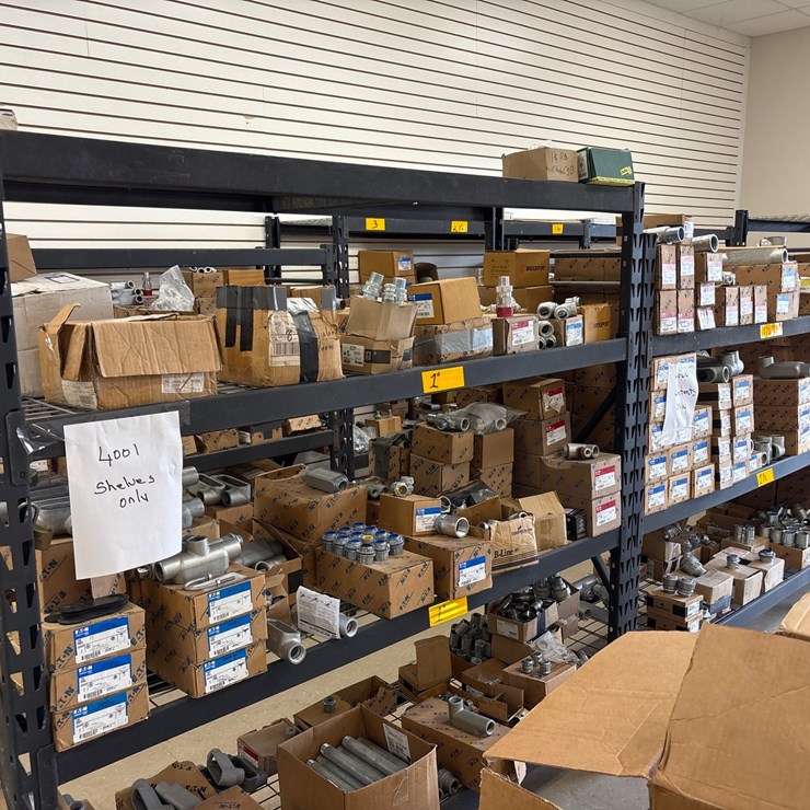 #4000 • CONTENTS OF THREE SHELVING UNITS
