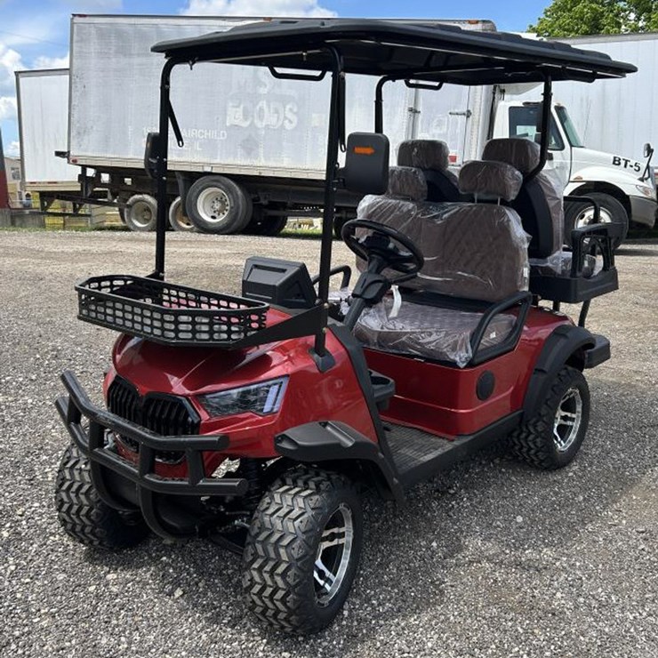 #62 • 4-Seat Electric Golf Cart - SDLGC80 - Red