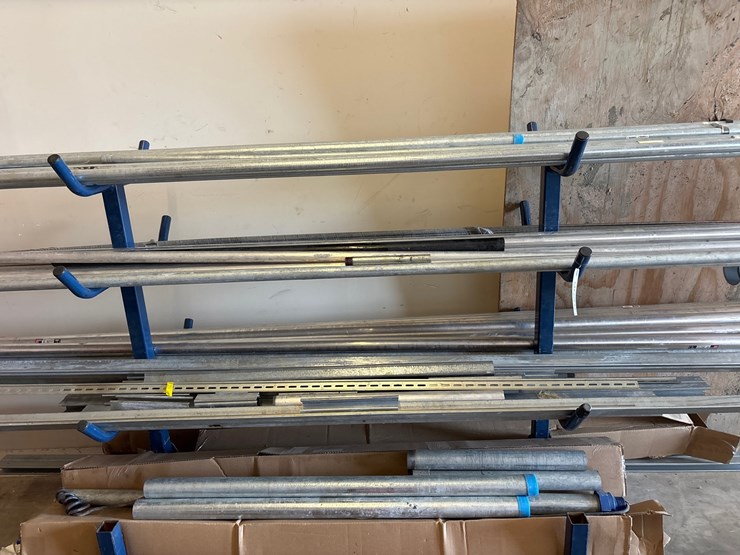#4070-•-rack-of-pipe-and-angle-iron-of-various-sizes-image-1