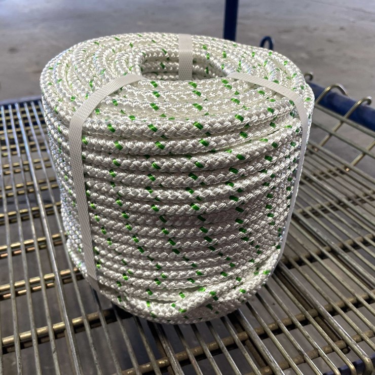 #2722 • New 3/8" Thick, 100' Of Double Braided Rope (CW)