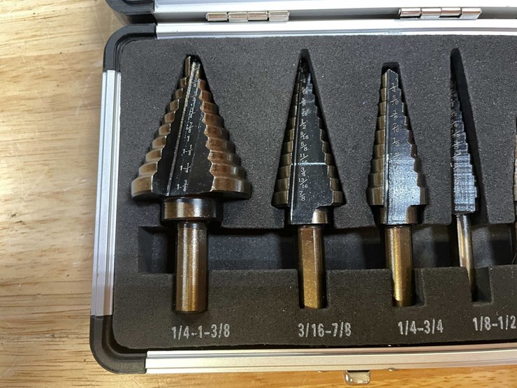 #2710-•-set-of-5-step-drills-in-metal-case-(pr13)-image-3
